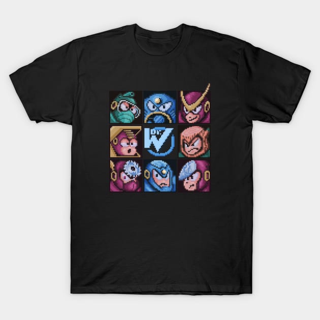 Mega Robot Bosses 2 T-Shirt by Kari Likelikes